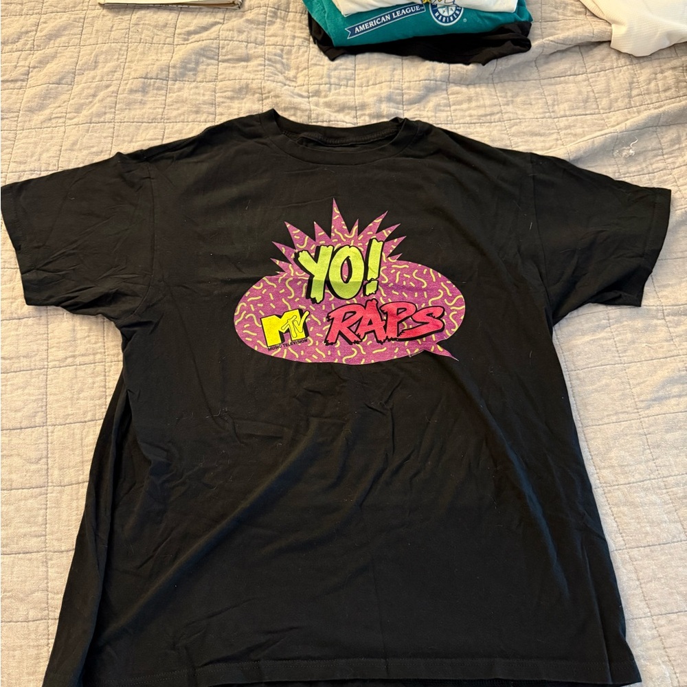 Black 'Yo! MTV Raps' Graphic Tee XL